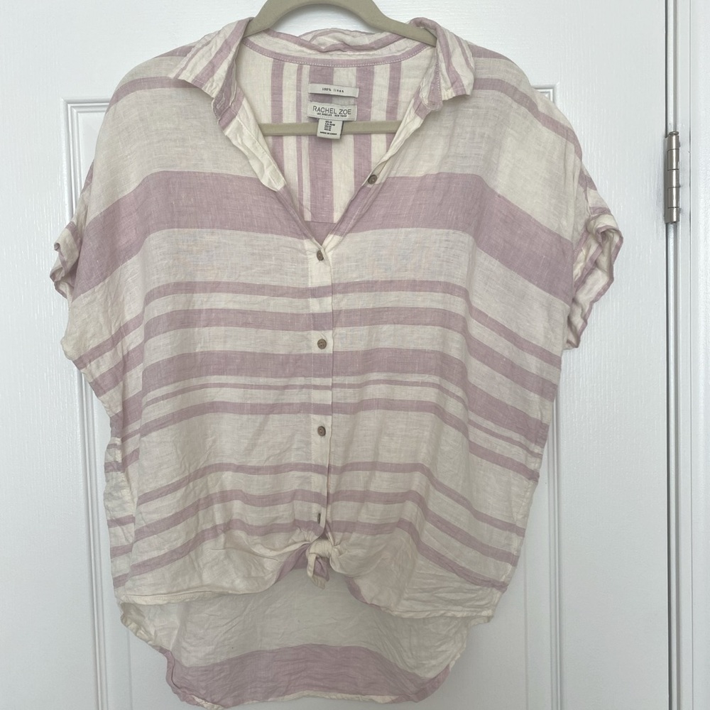 Rachel Zoe Linen Button Up